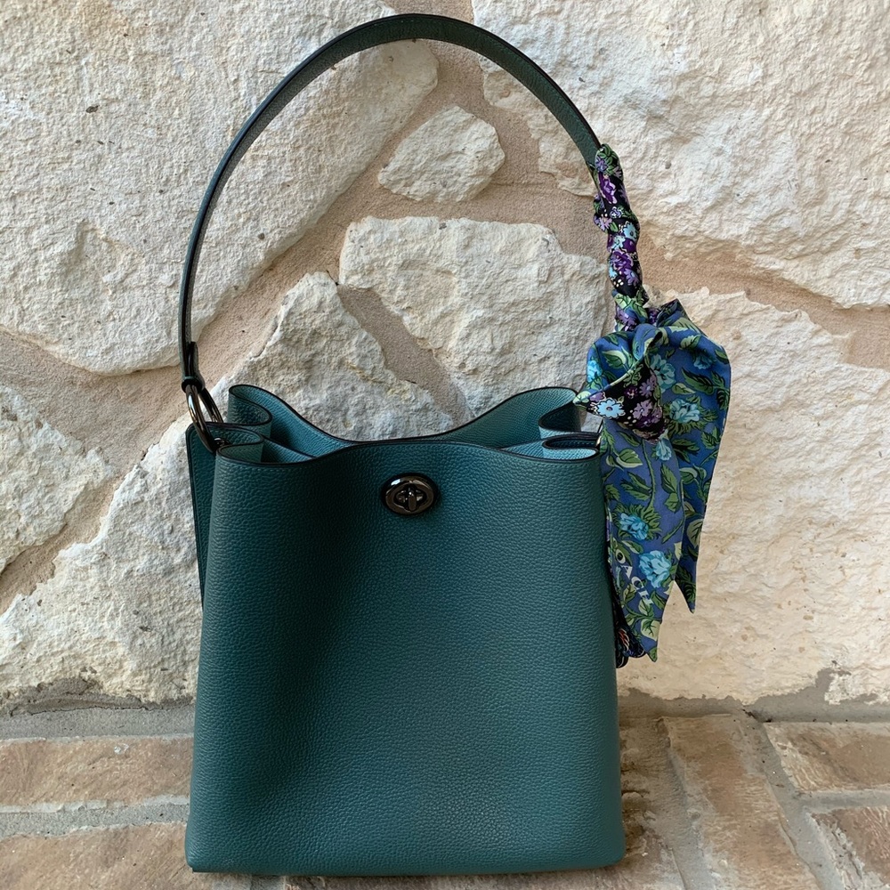 Coach Charlie bucket bag dark turquoise
